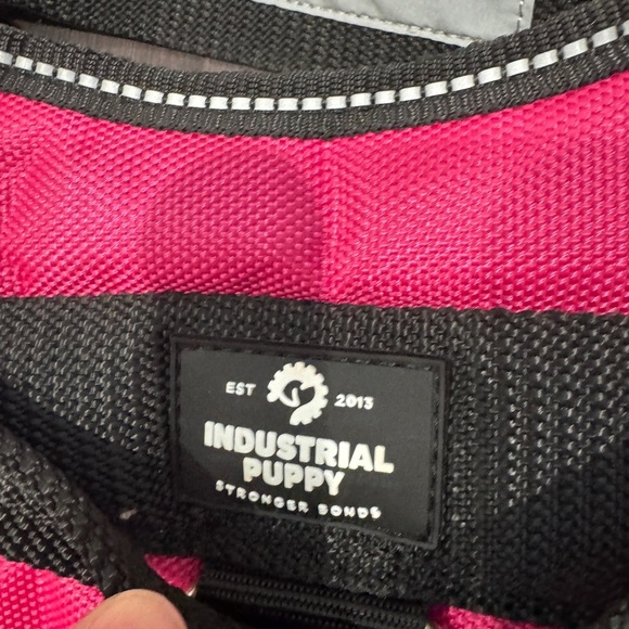 NWOT Industrial Puppy Service Dog Pink & Black Harness - Picture 3 of 6
